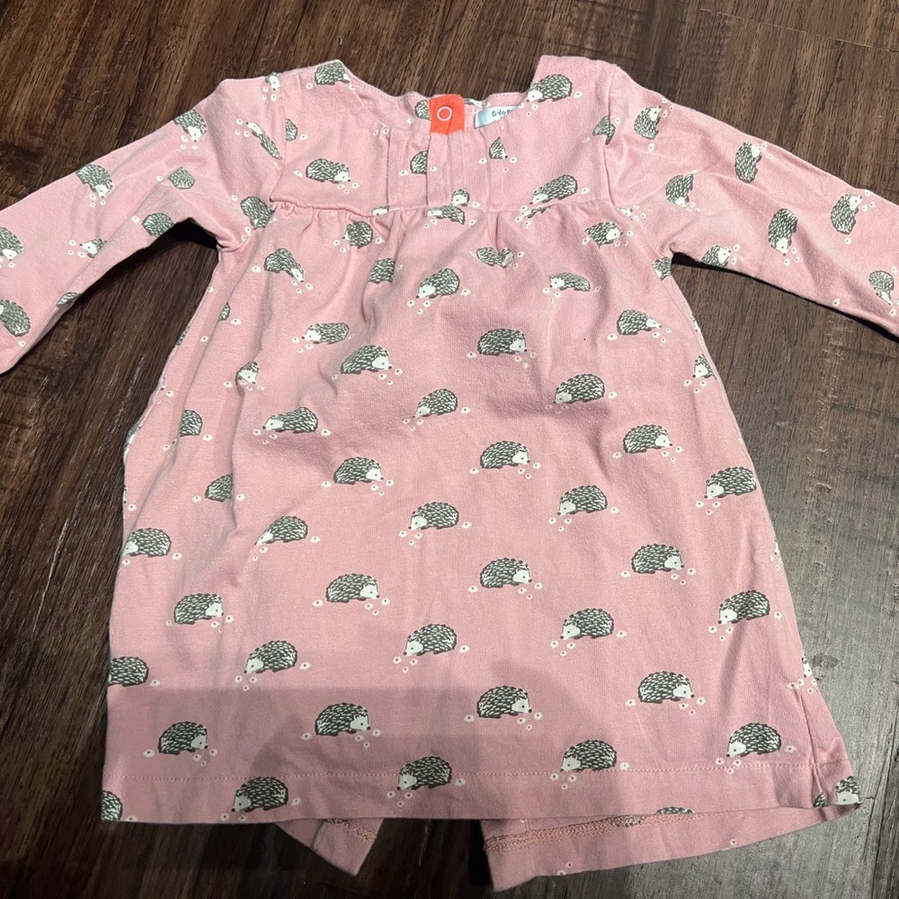 Baby Boden Pink Hedgehog Nightgown